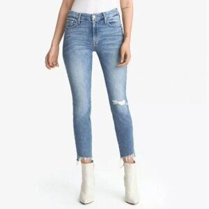 MOTHER The Looker Ankle Step Fray Skinny Jeans in Exposed Secret Sister Size 29